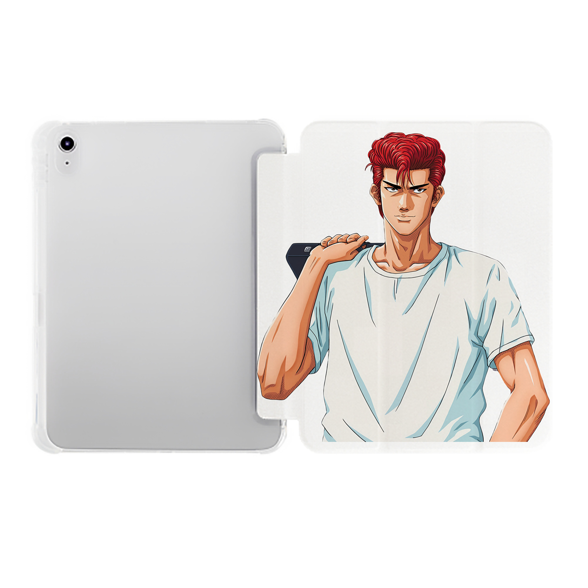 （画像用） SLAM DUNK／スラムダンク IPad ケース ペン収納付き 三つ折りスタンド PUレザー×シリコン 対応機種9.5/10.5/10.9インチ